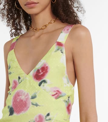 Hilda floral jacquard midi dress | Rotate