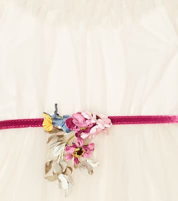 Verziertes Kleid aus Tüll | Monnalisa