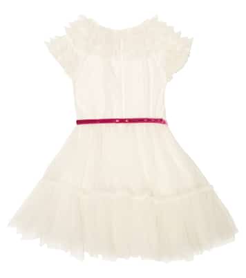 Verziertes Kleid aus Tüll | Monnalisa