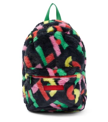 Sac à dos imprimé en fourrure synthétique | Stella McCartney Kids
