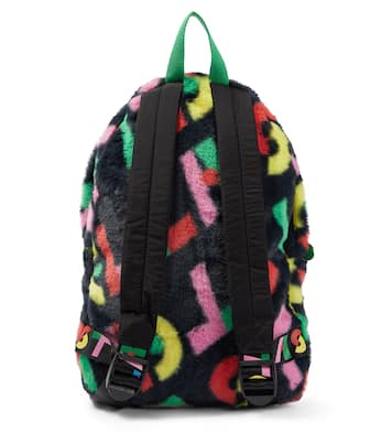 Sac à dos imprimé en fourrure synthétique | Stella McCartney Kids
