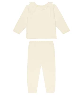 Baby Anisa cotton-blend top and pants set | Bonpoint