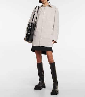 Lug leather knee-high boots | Bottega Veneta