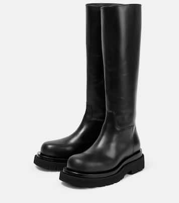 Lug leather knee-high boots | Bottega Veneta