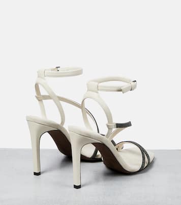 Verzierte Sandalen aus Leder | Brunello Cucinelli