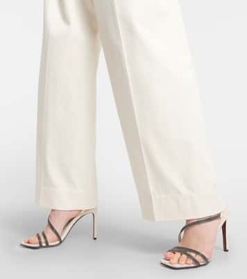 Verzierte Sandalen aus Leder | Brunello Cucinelli
