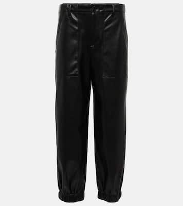Mid-Rise-Hose aus Lederimitat | Velvet