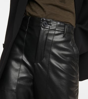Mid-Rise-Hose aus Lederimitat | Velvet