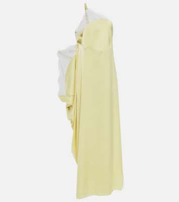 Lace-trimmed satin maxi dress | JW Anderson