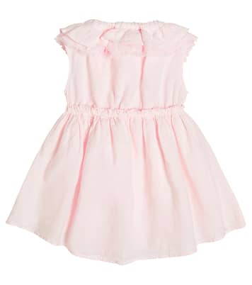 Baby ruffle-trimmed linen dress | Il Gufo