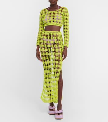 Bella crochet cotton maxi skirt | Anna Kosturova