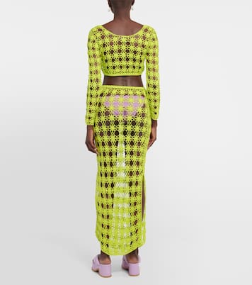 Bella crochet cotton maxi skirt | Anna Kosturova