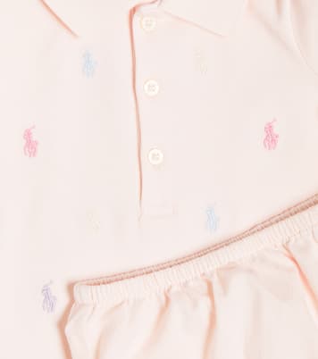 Baby Schiffli cotton dress and bloomers set | Polo Ralph Lauren Kids