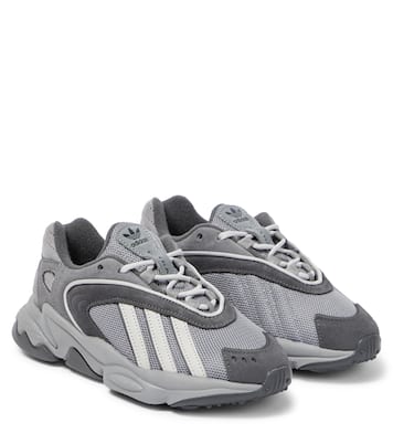 Oztral J leather-trimmed sneakers | Adidas Originals Kids