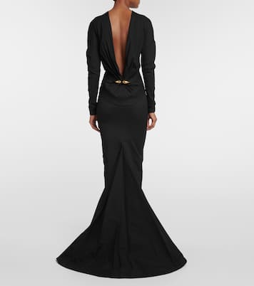 Verzierte Robe aus Taft | Alaïa