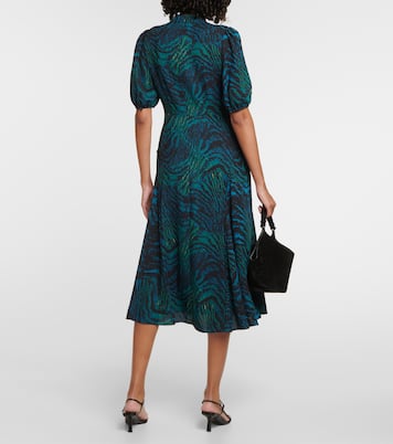 Robe midi Nella en crêpe | Diane von Furstenberg