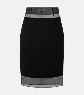 Gonna midi in lana vergine | Prada
