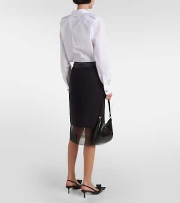 Gonna midi in lana vergine | Prada