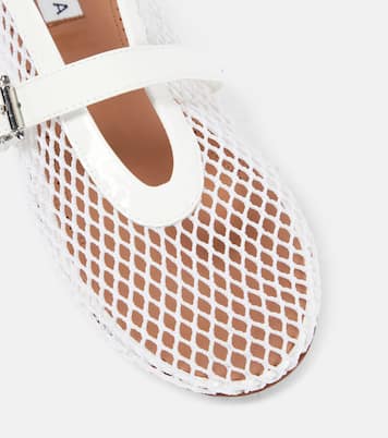 Ballerine in mesh con pelle | Alaïa