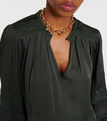 Koren lace-trimmed blouse | Velvet