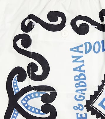 Bedruckte Bermuda-Shorts aus Baumwolle | Dolce&Gabbana Kids