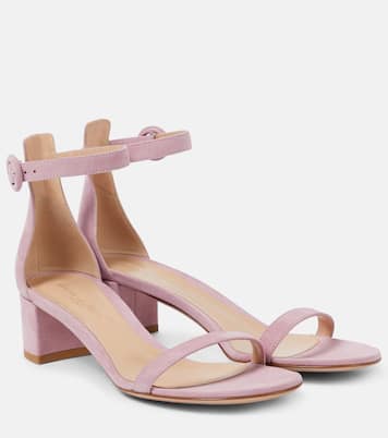 Sandalen Gaeta 45 aus Veloursleder | Gianvito Rossi