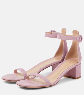 Sandalen Gaeta 45 aus Veloursleder | Gianvito Rossi