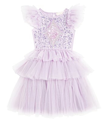 Verziertes Kleid Mirror Ball aus Tüll | Tutu Du Monde