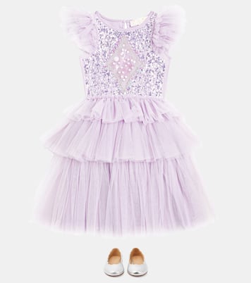 Verziertes Kleid Mirror Ball aus Tüll | Tutu Du Monde