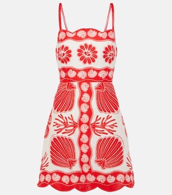 Minikleid Ainika Shell aus Leinen | Farm Rio