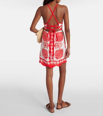 Minikleid Ainika Shell aus Leinen | Farm Rio