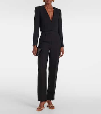 Cropped silk and wool jacket | Roland Mouret