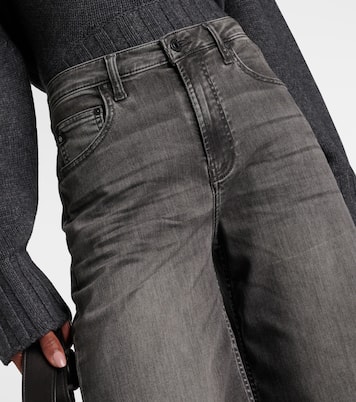 جينز بأرجل واسعة وخصر متوسط | AG Jeans