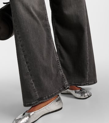 جينز بأرجل واسعة وخصر متوسط | AG Jeans