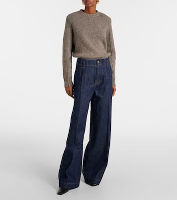 High-rise wide-leg jeans | Frame