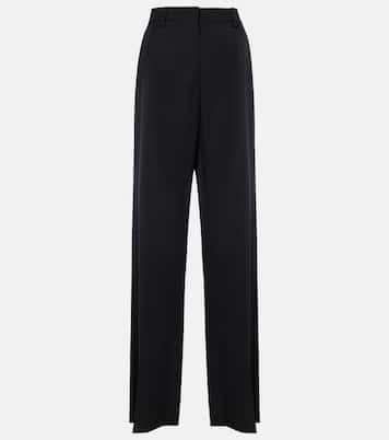 Grisaille virgin wool straight pants | Valentino
