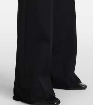 Grisaille virgin wool straight pants | Valentino