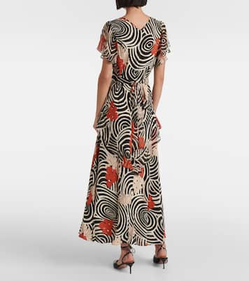 Bedrucktes Maxikleid Evie aus Seide | Rixo