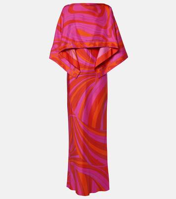 Abito lungo Iride in twill di seta | Pucci