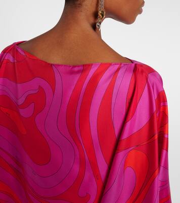 Abito lungo Iride in twill di seta | Pucci