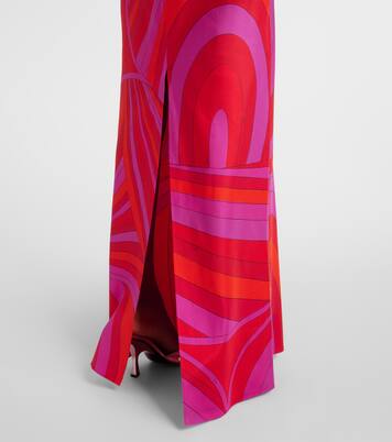 Abito lungo Iride in twill di seta | Pucci