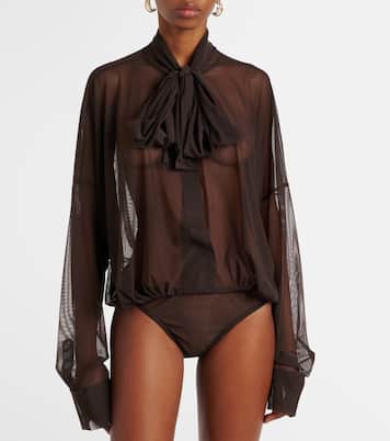 Body aus Mesh | Norma Kamali