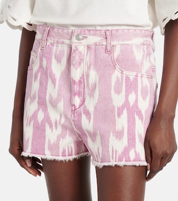 Shorts Lesia de denim bordados | Marant Etoile