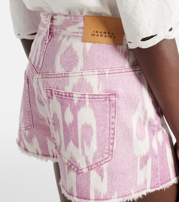 Shorts Lesia de denim bordados | Marant Etoile