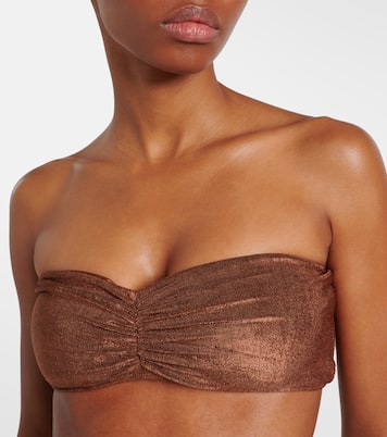 Terry bandeau bikini top | Jade Swim