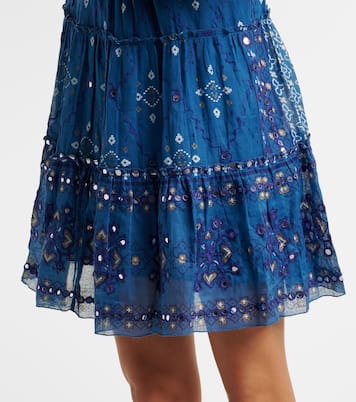 Printed cotton minidress | Juliet Dunn
