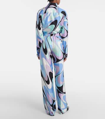Pantaloni a gamba larga in twill di seta | Pucci