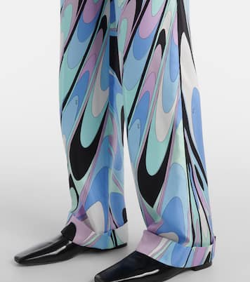 Pantaloni a gamba larga in twill di seta | Pucci