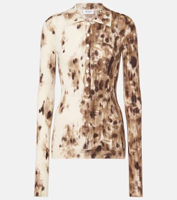Polo de cachemir y seda estampado | The Attico