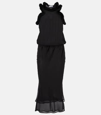 Midikleid mit Faux Fur | The Attico